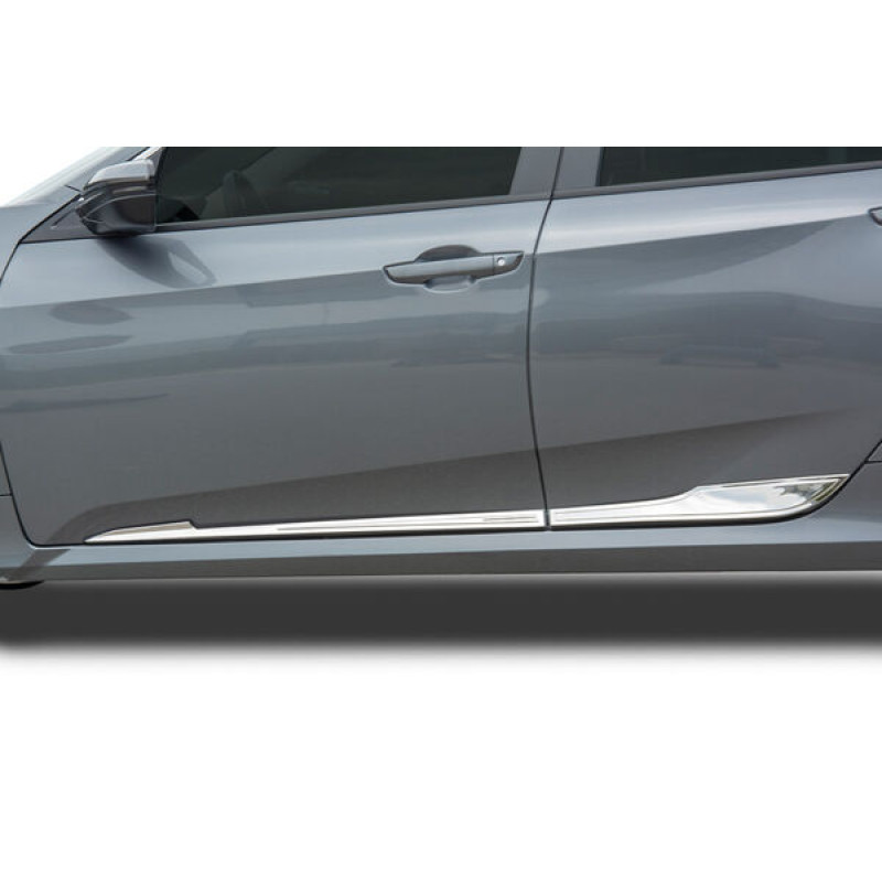 OMSA Honda Civic FC5 Krom Yan Kapı Çıtası 4 Parça 2016-2021 Arası