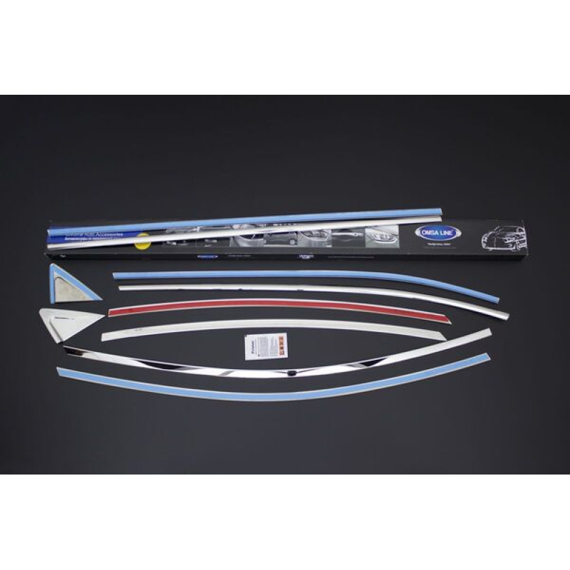 OMSA Hyundai Elantra Krom SD Cam Çerçevesi 10 Parça 2011-2015 Arası