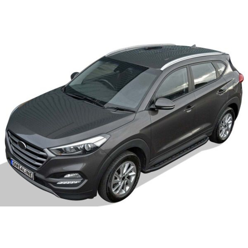 OMSA Hyundai Tucson Proside Yan Basamak Siyah 2015-2019 Arası