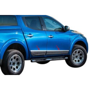 OMSA Mitsubishi L200 Krom Yan Kapı Çıtası 4 Parça 2019-2023 Arası