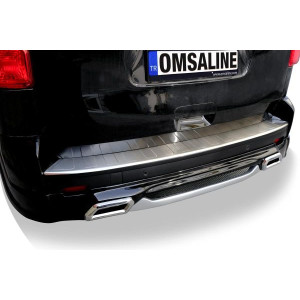 OMSA Opel Zafira Life Krom Arka Tampon Eşiği Uzun Şase Taşlı 2019 ve Sonrası