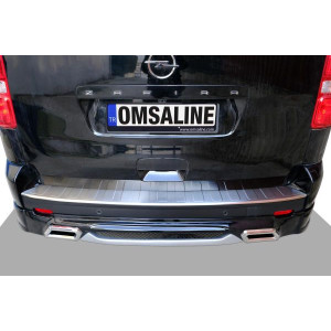 OMSA Opel Zafira Life Krom Arka Tampon Eşiği Uzun Şase Taşlı 2019 ve Sonrası