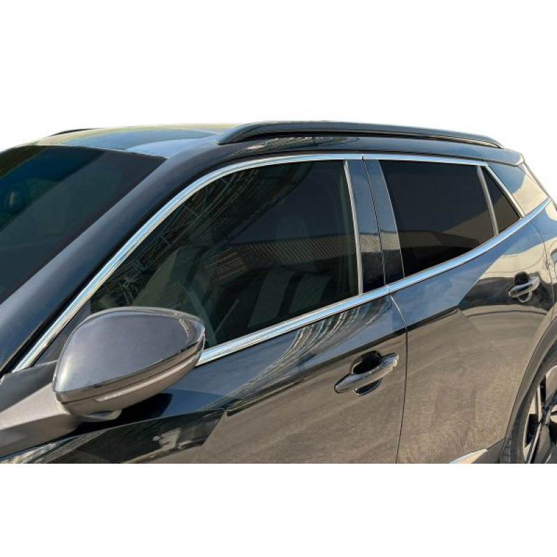 OMSA Peugeot 2008 EV Krom Cam Çerçevesi 12 Parça 2023 ve Sonrası
