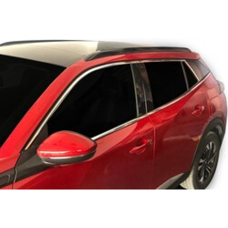 OMSA Peugeot 2008 Krom Cam Çerçevesi 12 Parça 2019 ve Sonrası