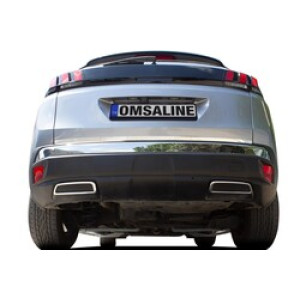 OMSA Peugeot 3008 Krom Egzoz Çerçevesi 2 Parça 2016-2023 Arası