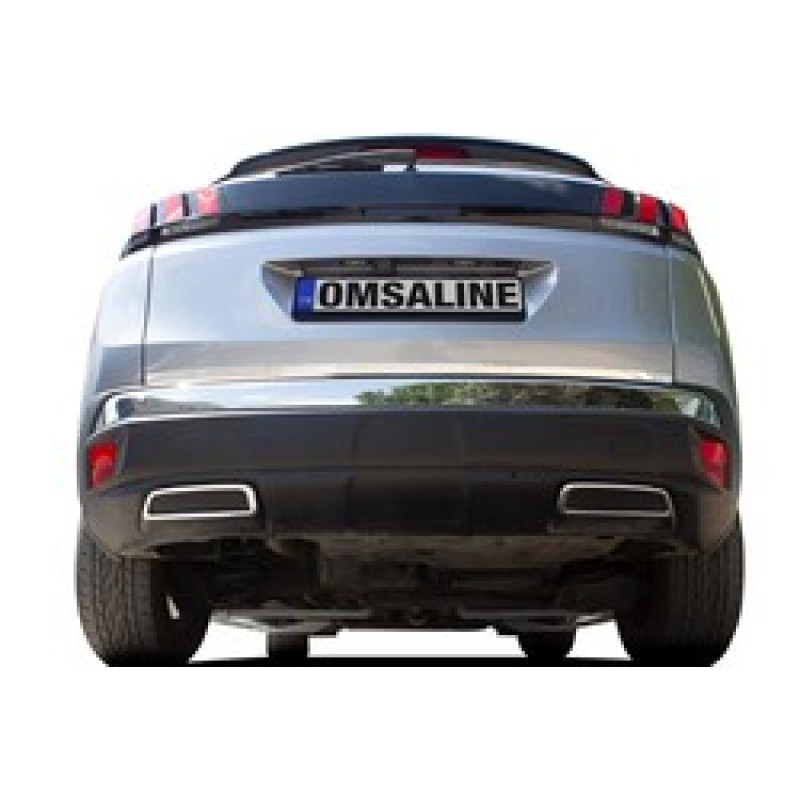 OMSA Peugeot 3008 Krom Egzoz Çerçevesi 2 Parça 2016-2023 Arası