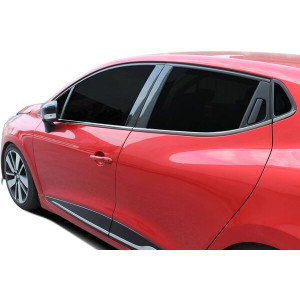 OMSA Renault Clio 4 HB Siyah Krom Cam Alt Çıtası 8 Parça 2012-2019 Arası