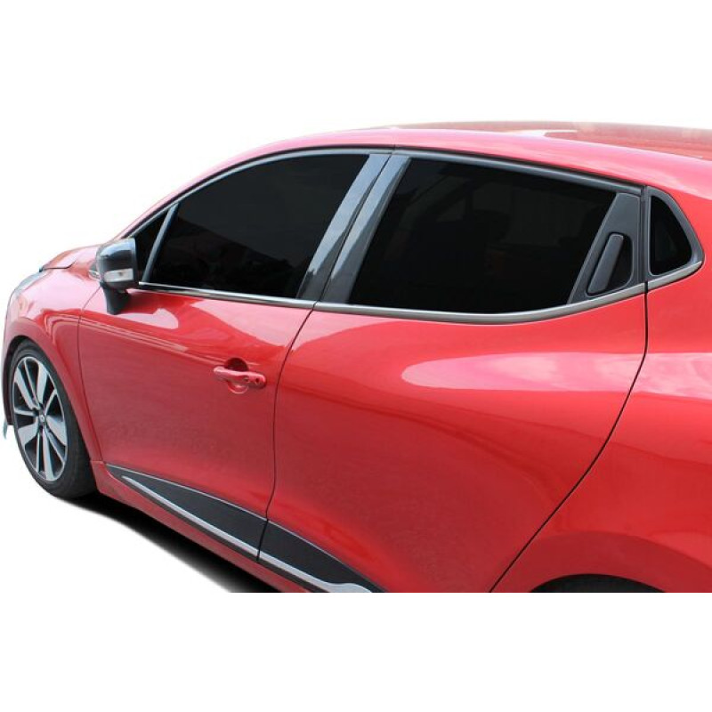 OMSA Renault Clio 4 HB Siyah Krom Cam Alt Çıtası 8 Parça 2012-2019 Arası