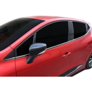 OMSA Renault Clio 4 HB Siyah Krom Cam Alt Çıtası 8 Parça 2012-2019 Arası