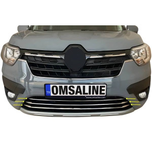 OMSA Renault Express Krom Ön Tampon Alt Çıtası 3 Parça 2021 ve Sonrası
