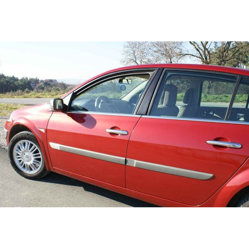 OMSA Renault Megane 2 HB Krom Cam Alt Çıtası 4 Parça 2002-2010 Arası