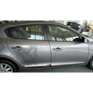 OMSA Renault Megane 3 Krom Yan Kapı Çıtası 4 Parça 2009-2016 Arası