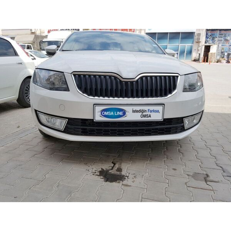 OMSA Skoda Octavia 3 A7 Krom Sis Farı Çerçevesi 2 Parça 2013-2016 Arası