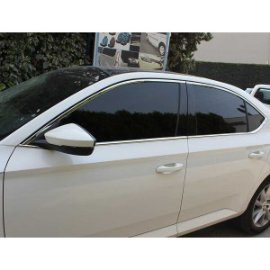 OMSA Skoda Superb B8 Krom Cam Çerçevesi 12 Parça 2015-2023 Arası