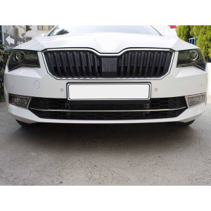 OMSA Skoda Superb B8 Krom Ön Tampon Çıtası 3 Parça 2015-2019 Arası