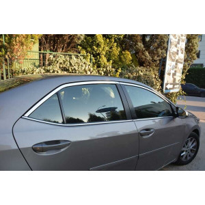 OMSA Toyota Corolla SD Krom Üst Cam Çerçevesi 4 Parça 2013-2018 Arası