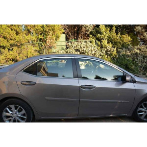 OMSA Toyota Corolla SD Krom Üst Cam Çerçevesi 4 Parça 2013-2018 Arası
