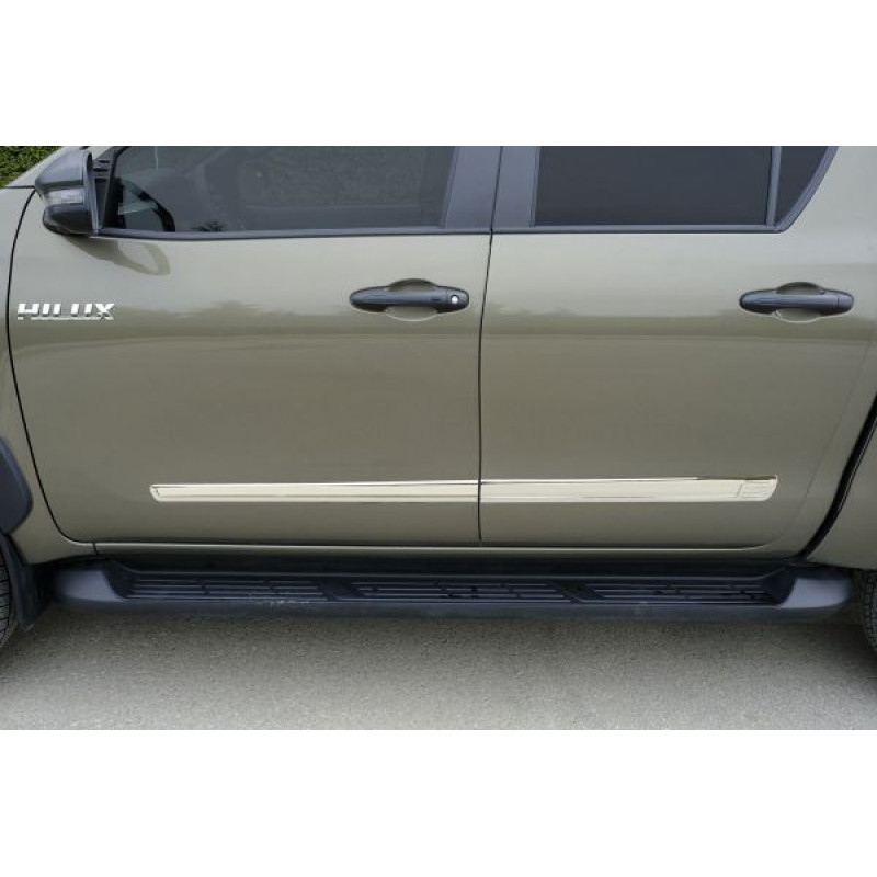 OMSA Toyota Hilux Krom Yan Kapı Çıtası 4 Parça 2015 ve Sonrası