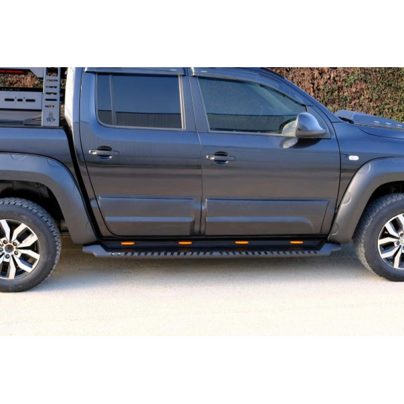 OMSA VW Amarok Dakar Yan Basamak Siyah V1 Ledli 2010-2021 Arası