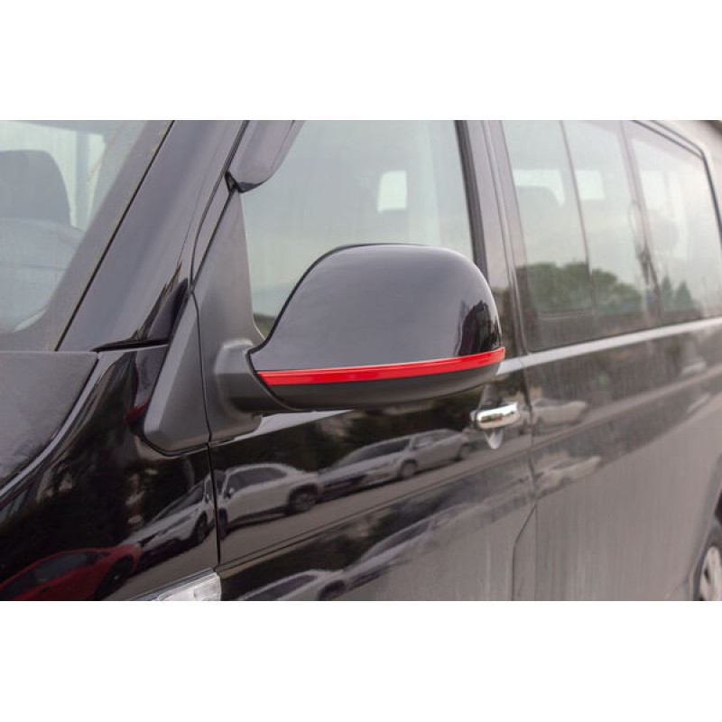 OMSA VW Amarok Kırmızı Krom Ayna Çıtası 2 Parça 2010-2021 Arası