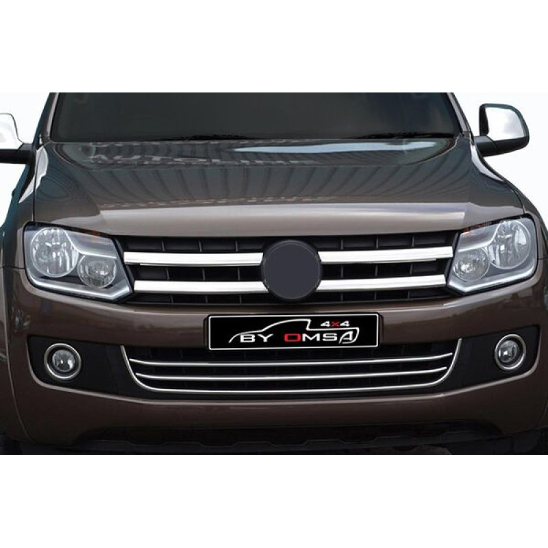 OMSA VW Amarok Krom Ön Tampon Çıtası 3 Parça 2010-2021 Arası