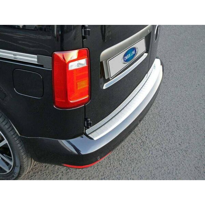 OMSA VW Caddy Minivan Krom Arka Tampon Eşiği 2015-2019 Arası