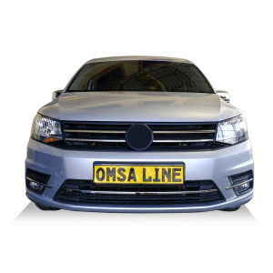 OMSA VW Caddy Minivan Krom Ön Tampon Çıtası 3 Parça 2015-2019 Arası