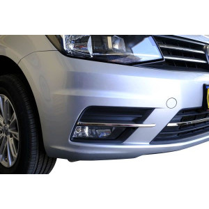 OMSA VW Caddy Minivan Krom Ön Tampon Çıtası 3 Parça 2015-2019 Arası