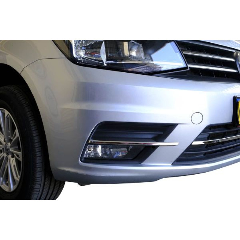 OMSA VW Caddy Minivan Krom Ön Tampon Çıtası 3 Parça 2015-2019 Arası
