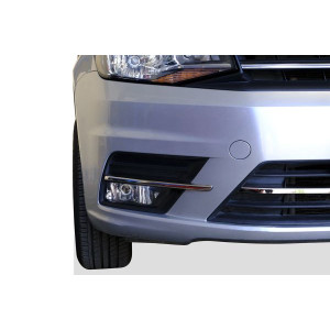 OMSA VW Caddy Minivan Krom Ön Tampon Çıtası 3 Parça 2015-2019 Arası