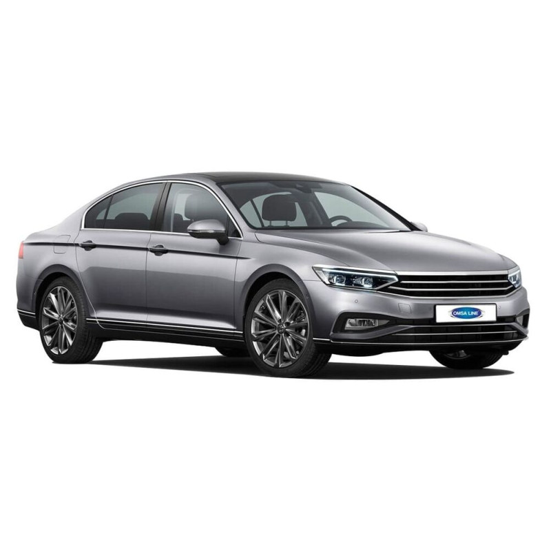 OMSA VW Passat B8.5 Krom Ön Tampon Alt Çıtası 3 Parça 2019 ve Sonrası