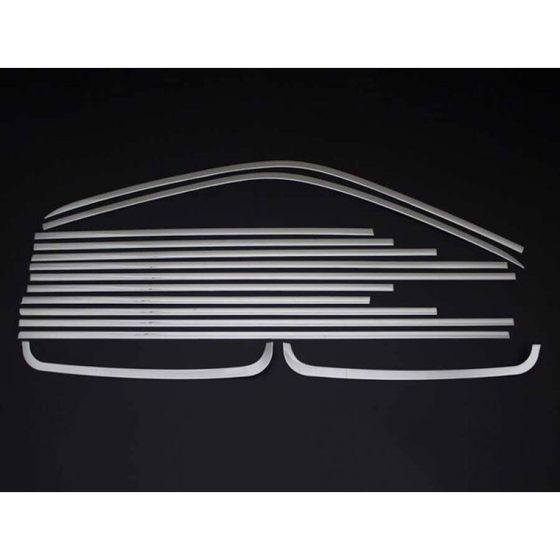 OMSA VW T5 Transporter Krom Cam Çerçevesi 14 Parça Çift Sürgü Kısa Şase 2003-2014 Arası