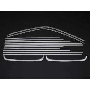 OMSA VW T5 Transporter Krom Cam Çerçevesi 14 Parça Çift Sürgü Uzun Şase 2003-2014 Arası