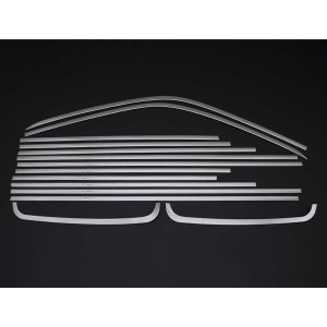 OMSA VW T5 Transporter Krom Cam Çerçevesi 14 Parça Çift Sürgü Uzun Şase 2003-2014 Arası