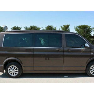 OMSA VW T5 Transporter Krom Cam Çerçevesi 14 Parça Çift Sürgü Uzun Şase 2003-2014 Arası