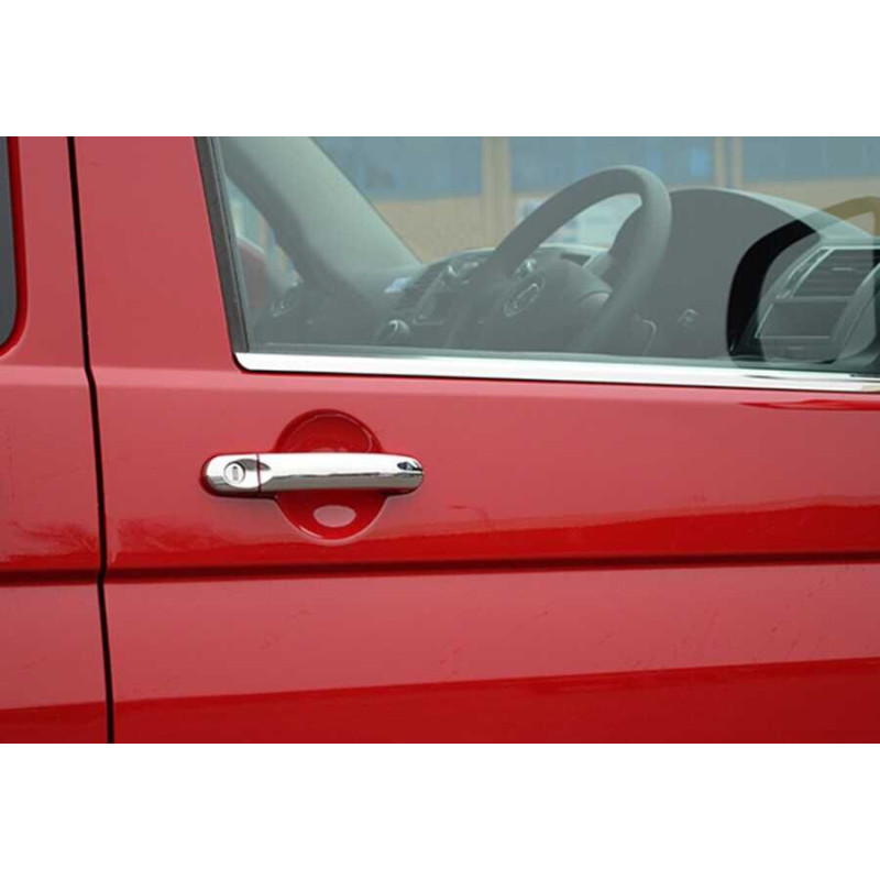OMSA VW T5 Transporter Krom Kapı Kolu Tek Delikli 4 Parça 2003-2023 Arası