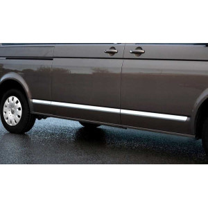 OMSA VW T5 Transporter Krom Yan Kapı Çıtası Tek Sürgü 5 Parça (Kısa Şasi) 2003-2023 Arası
