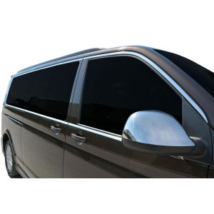 OMSA VW T6 Krom Cam Çerçevesi 14 Parça Çift Sürgülü Kısa Şase 2015-2019 Arası