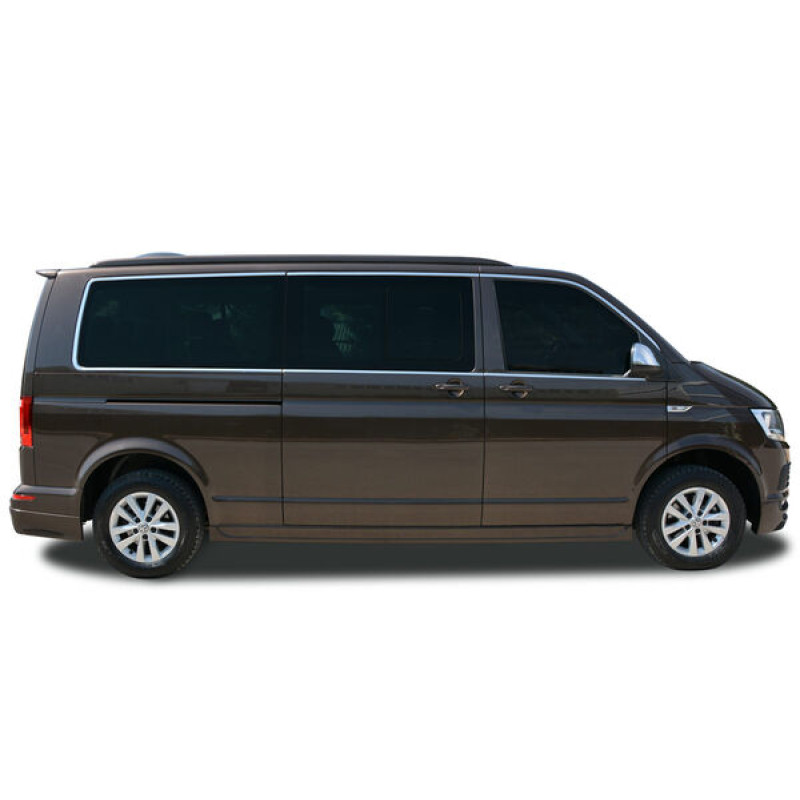 OMSA VW T6 Krom Cam Çerçevesi 14 Parça Çift Sürgülü Kısa Şase 2015-2019 Arası