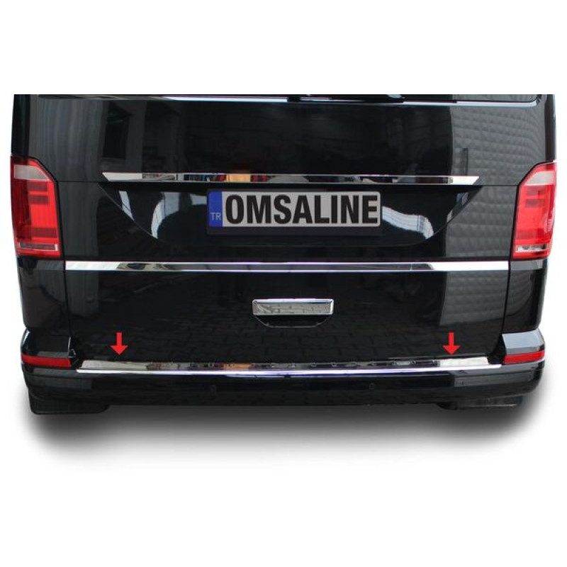 OMSA VW T6 Transporter Krom Arka Tampon Eşiği (Çift Kapı) 2015-2019 Arası