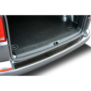 OMSA VW T6 Transporter Siyah Krom Arka Tampon Eşiği (Çift Kapı) 2015-2023 Arası
