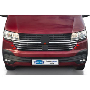 OMSA VW T6.1 Caravelle Krom Ön Panjur Alt Çıtası 5 Parça 2020-2023 Arası