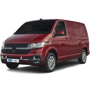 OMSA VW T6.1 Caravelle Krom Ön Tampon Alt Izgara 4 Parça 2020-2023 Arası