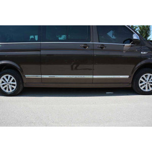OMSA VW T6.1 Caravelle Krom Yan Kapı Çıtası 7 Parça Uzun Şase 2020-2023 Arası