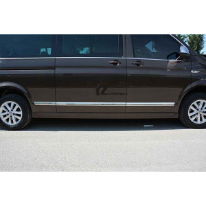 OMSA VW T6.1 Caravelle Krom Yan Kapı Çıtası 7 Parça Uzun Şase 2020-2023 Arası