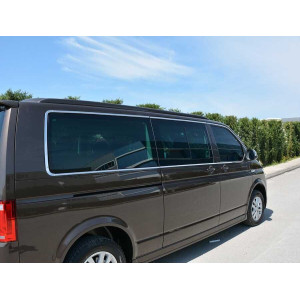 OMSA VW T6.1 Transporter Krom Cam Çerçevesi 14 Parça Tek Sürgü (Uzun Şase) 2020-2023 Arası
