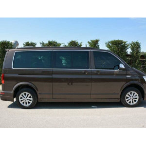 OMSA VW T6.1 Transporter Krom Cam Çerçevesi 14 Parça Tek Sürgü (Uzun Şase) 2020-2023 Arası