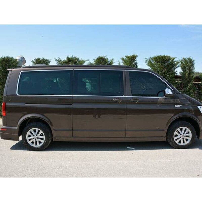 OMSA VW T6.1 Transporter Krom Cam Çerçevesi 14 Parça Tek Sürgü (Uzun Şase) 2020-2023 Arası