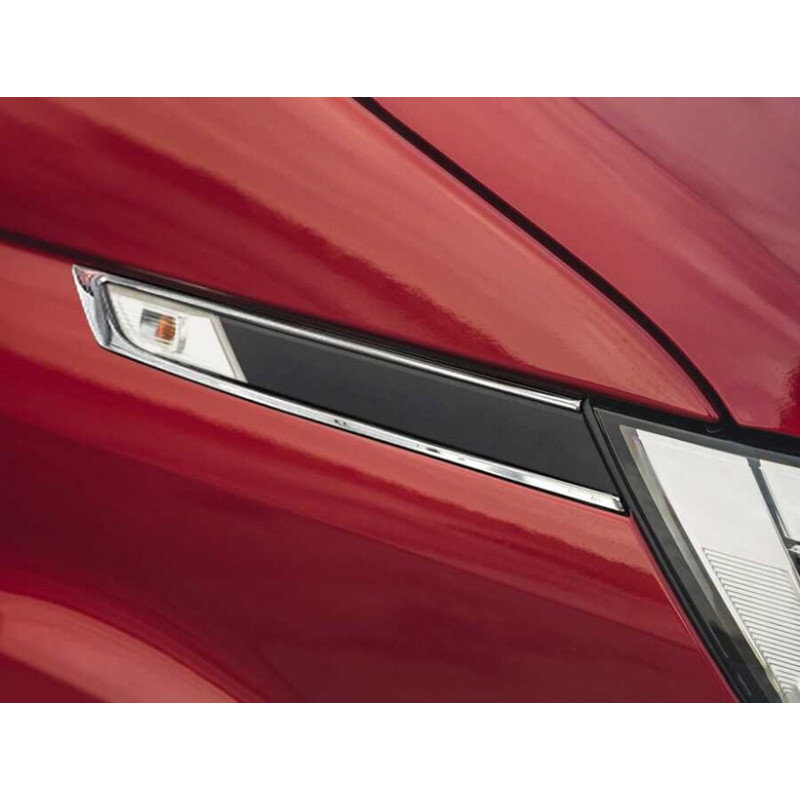 OMSA VW T6.1 Transporter Siyah Krom Yan Kapı Çıtası Tek Sürgü 5 Parça (Uzun Şase) 2020-2023 Arası