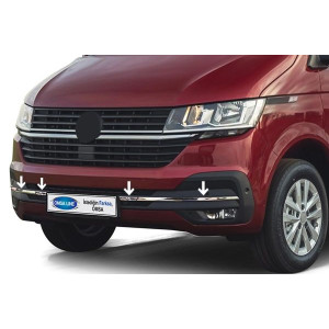OMSA VW T6.1 Transporter Krom Ön Tampon Alt Izgara 4 Parça 2020-2023 Arası